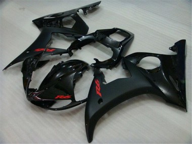 2003-2005 Black Yamaha YZF R6 Replacement Motorcycle Fairings UK