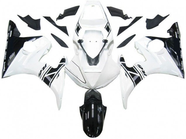 2003-2005 Black White Tribal Yamaha YZF R6 Motorcycle Fairing UK