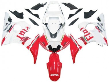 2003-2005 White Red Fiat Yamaha YZF R6 Motorbike Fairing UK