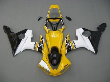2003-2005 Yellow White Black Yamaha YZF R6 Moto Fairings UK