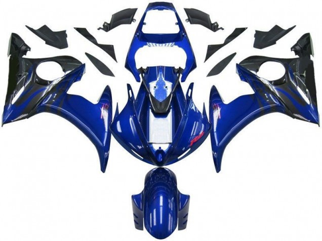 2003-2005 Blue Black Yamaha YZF R6 Motorbike Fairings UK