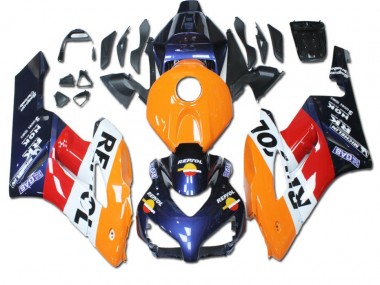 2004-2005 Orange Red Blue Repsol Honda CBR1000RR Bike Fairing UK