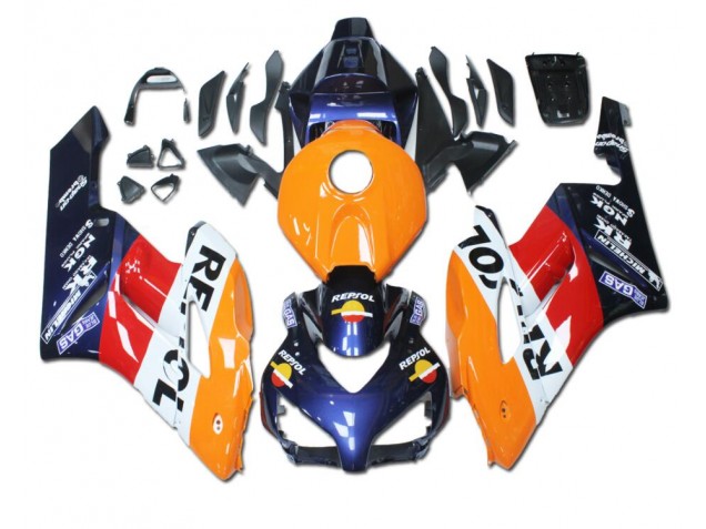 2004-2005 Orange Red Blue Repsol Honda CBR1000RR Bike Fairing UK