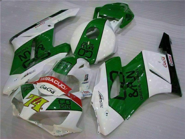 2004-2005 Green White Honda CBR1000RR Motorcycle Fairing UK