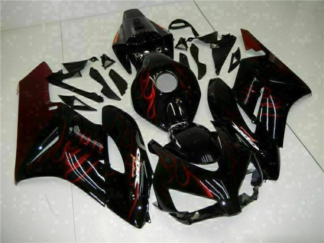2004-2005 Red Flame Black Honda CBR1000RR Replacement Fairings UK
