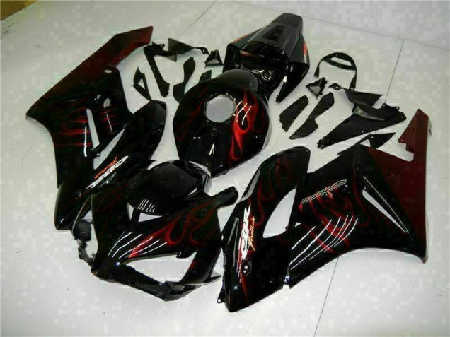 2004-2005 Red Flame Black Honda CBR1000RR Replacement Fairings UK