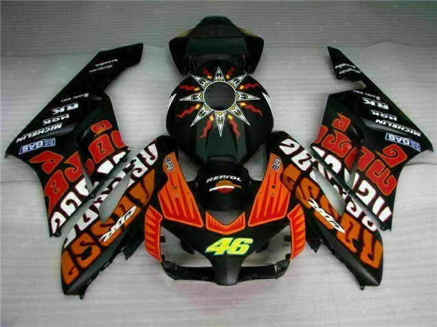 2004-2005 Black Orange Honda CBR1000RR Motorcycle Fairing Kits UK