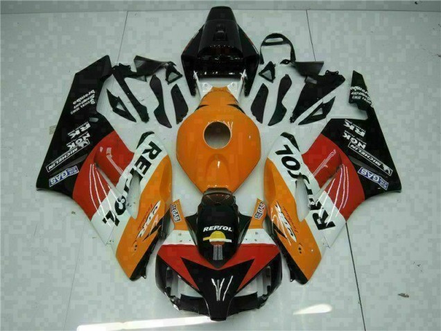 2004-2005 Orange Black Repsol Honda CBR1000RR Motorbike Fairing UK