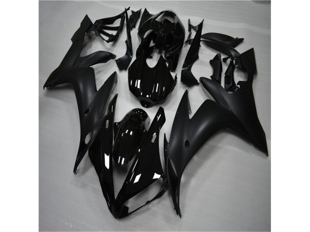 2004-2006 Glossy Matte Black Yamaha YZF R1 Bike Fairing Kit UK