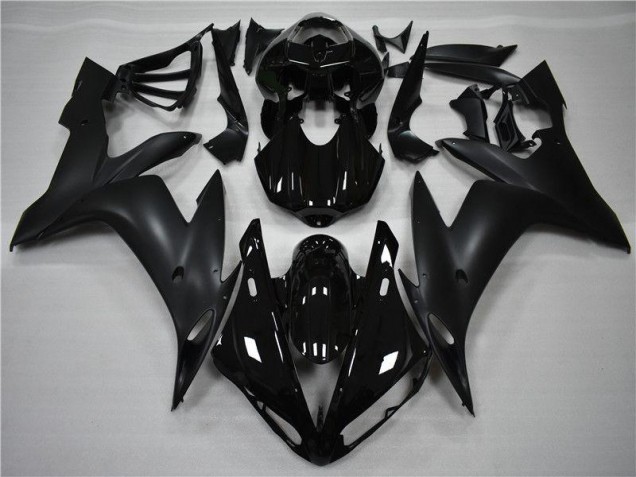 2004-2006 Glossy Matte Black Yamaha YZF R1 Bike Fairing Kit UK