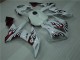 2004-2006 White Red Flame Yamaha YZF R1 Motorcyle Fairings UK