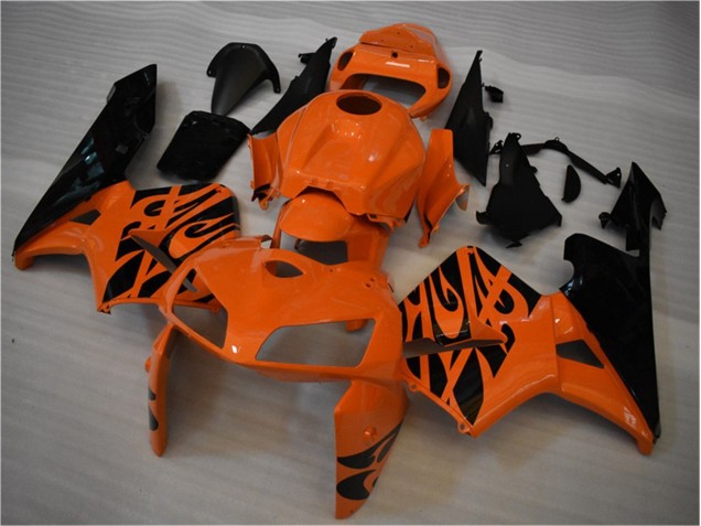 2005-2006 Orange Black Honda CBR600RR Motorbike Fairing UK 2005-2006 Orange Black Honda CBR600RR Motorbike Fairing UK