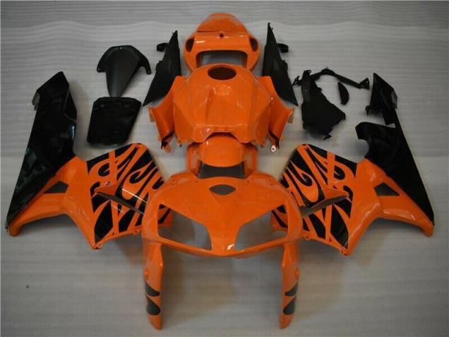 2005-2006 Orange Black Honda CBR600RR Motorbike Fairing UK 2005-2006 Orange Black Honda CBR600RR Motorbike Fairing UK