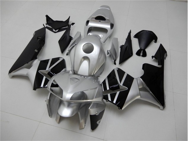 2005-2006 Silver Black Honda CBR600RR Motor Bike Fairings UK 2005-2006 Silver Black Honda CBR600RR Motor Bike Fairings UK