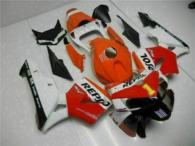 2005-2006 Orange Repsol Honda CBR600RR Bike Fairing Kit UK 2005-2006 Orange Repsol Honda CBR600RR Bike Fairing Kit UK