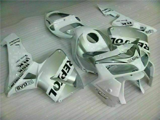 2005-2006 White Repsol Honda CBR600RR Motorbike Fairing Kits UK 2005-2006 White Repsol Honda CBR600RR Motorbike Fairing Kits UK