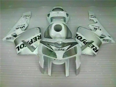 2005-2006 White Repsol Honda CBR600RR Motorbike Fairing Kits UK