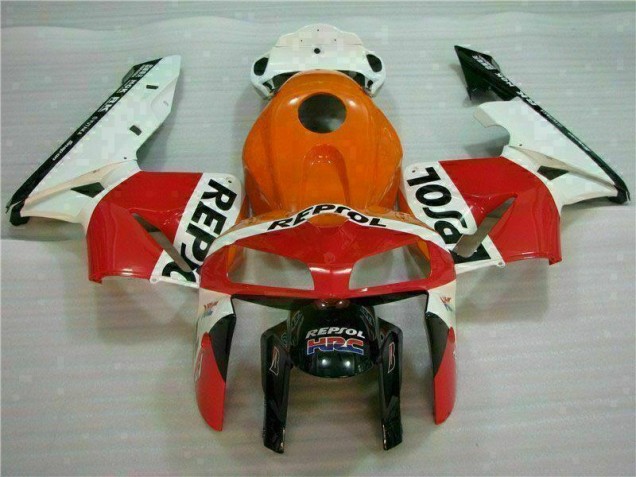 2005-2006 Orange Black Repsol Honda CBR600RR Motorcycle Bodywork UK 2005-2006 Orange Black Repsol Honda CBR600RR Motorcycle Bodywork UK