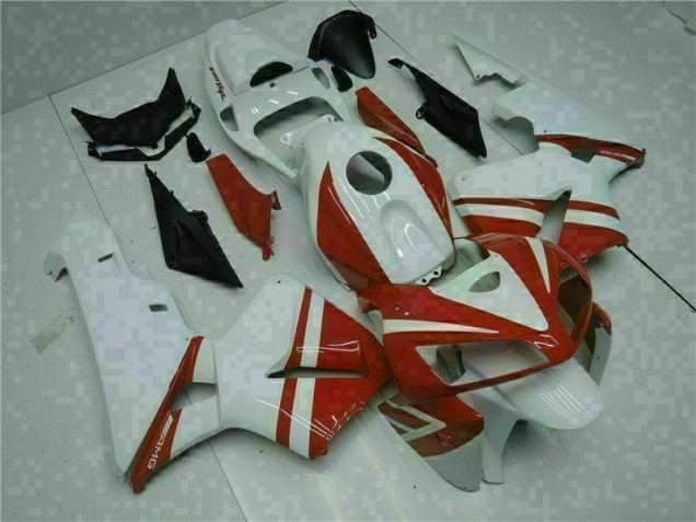 2005-2006 White Red Honda CBR600RR Motorcycle Fairings UK 2005-2006 White Red Honda CBR600RR Motorcycle Fairings UK