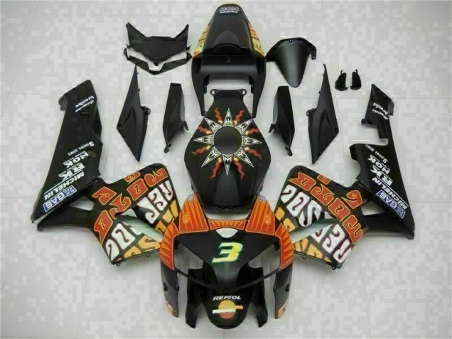 2005-2006 Black Honda CBR600RR Motorbike Fairing UK 2005-2006 Black Honda CBR600RR Motorbike Fairing UK