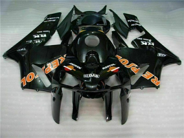 2005-2006 Black Repsol Honda CBR600RR Motorcylce Fairings UK 2005-2006 Black Repsol Honda CBR600RR Motorcylce Fairings UK