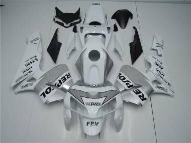 2005-2006 White Silver Black Repsol Honda CBR600RR Motorbike Fairing UK