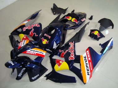2005-2006 Dark Blue Red Bull Repsol Honda CBR600RR Motorcycle Fairings Kits UK