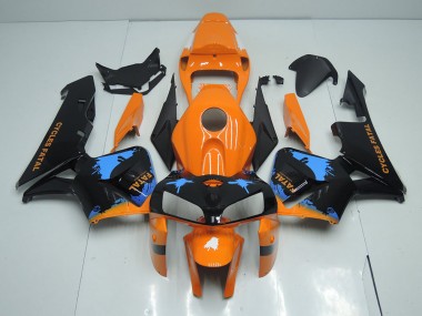 2005-2006 Orange Black Honda CBR600RR Motorcycle Fairings UK