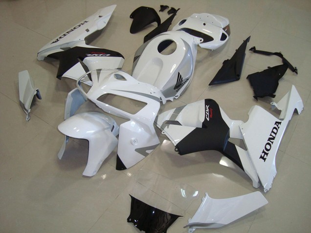 2005-2006 Pearl White Matte Black Honda CBR600RR Motorcycle Fairing UK 2005-2006 Pearl White Matte Black Honda CBR600RR Motorcycle Fairing UK