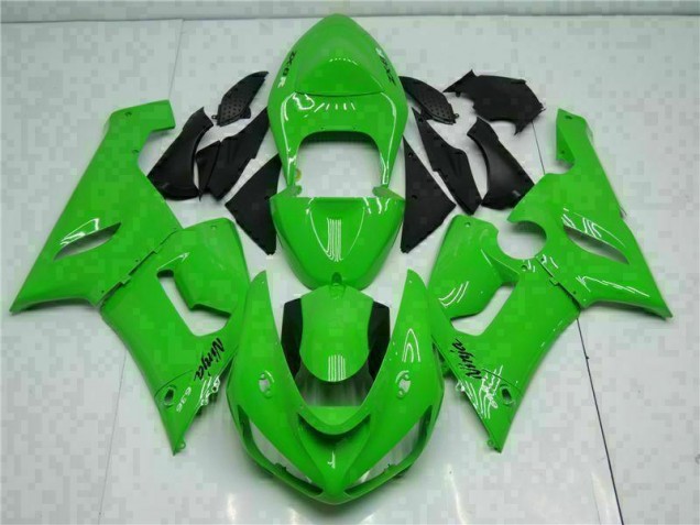 2005-2006 Green Kawasaki ZX6R Motorcycle Replacement Fairings UK 2005-2006 Green Kawasaki ZX6R Motorcycle Replacement Fairings UK