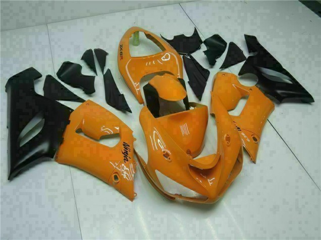 2005-2006 Orange Kawasaki ZX6R Bike Fairing UK 2005-2006 Orange Kawasaki ZX6R Bike Fairing UK