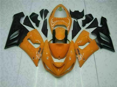 2005-2006 Orange Kawasaki ZX6R Bike Fairing UK