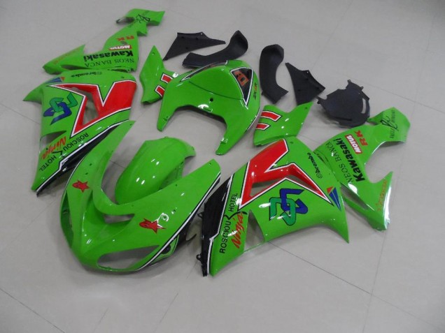 2005-2006 Neos Banca Kawasaki ZX6R Bike Fairing Kit UK 2005-2006 Neos Banca Kawasaki ZX6R Bike Fairing Kit UK