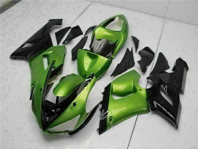 2005-2006 Green Kawasaki ZX6R Motorcycle Bodywork UK 2005-2006 Green Kawasaki ZX6R Motorcycle Bodywork UK