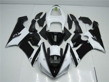 2005-2006 Black White Kawasaki ZX6R Moto Fairings UK