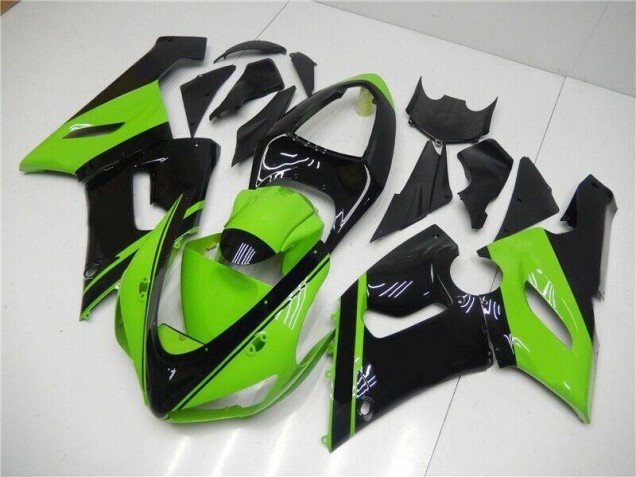 2005-2006 Green Black Kawasaki ZX6R Motor Fairings UK 2005-2006 Green Black Kawasaki ZX6R Motor Fairings UK