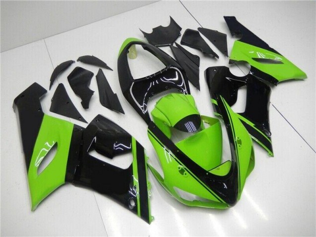 2005-2006 Green Black Kawasaki ZX6R Motor Fairings UK 2005-2006 Green Black Kawasaki ZX6R Motor Fairings UK