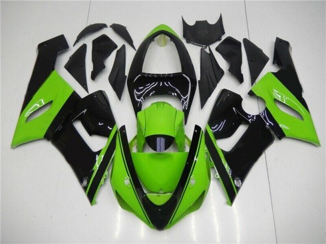 2005-2006 Green Black Kawasaki ZX6R Motor Fairings UK 2005-2006 Green Black Kawasaki ZX6R Motor Fairings UK