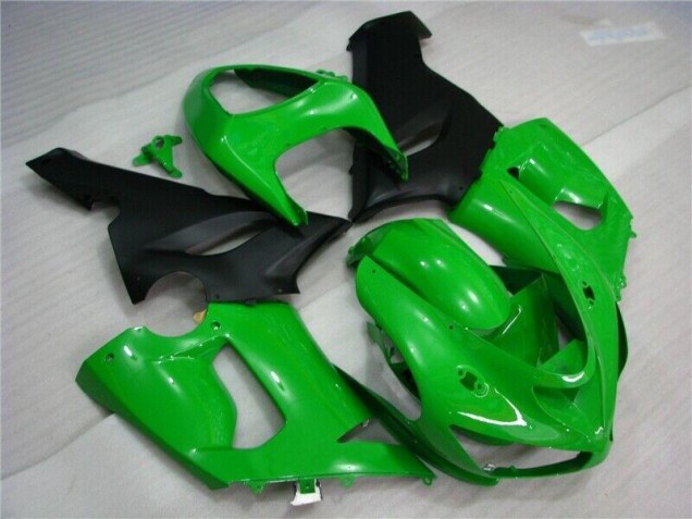 2005-2006 Green Matte Black Kawasaki ZX6R Motorcycle Fairing UK 2005-2006 Green Matte Black Kawasaki ZX6R Motorcycle Fairing UK