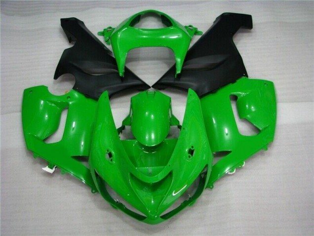 2005-2006 Green Matte Black Kawasaki ZX6R Motorcycle Fairing UK 2005-2006 Green Matte Black Kawasaki ZX6R Motorcycle Fairing UK