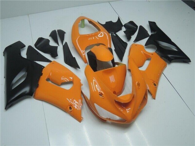 2005-2006 Orange Black Kawasaki ZX6R Bike Fairings UK 2005-2006 Orange Black Kawasaki ZX6R Bike Fairings UK