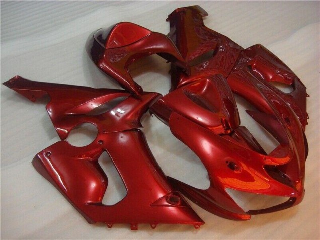 2005-2006 Red Kawasaki ZX6R Bike Fairing UK 2005-2006 Red Kawasaki ZX6R Bike Fairing UK