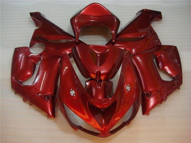 2005-2006 Red Kawasaki ZX6R Bike Fairing UK 2005-2006 Red Kawasaki ZX6R Bike Fairing UK