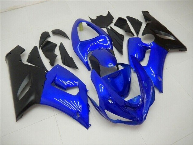 2005-2006 Blue Kawasaki ZX6R Bike Fairings UK 2005-2006 Blue Kawasaki ZX6R Bike Fairings UK