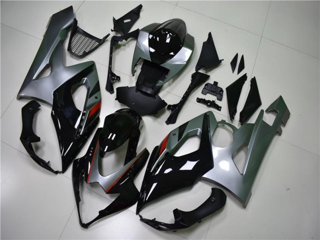 2005-2006 Black Silver Suzuki GSXR 1000 Motorcycle Fairing Kit UK