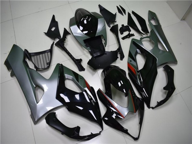 2005-2006 Black Silver Suzuki GSXR 1000 Motorcycle Fairing Kit UK