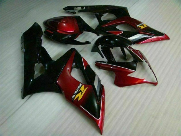 2005-2006 Red Black Suzuki GSXR 1000 Bike Fairing Kit UK