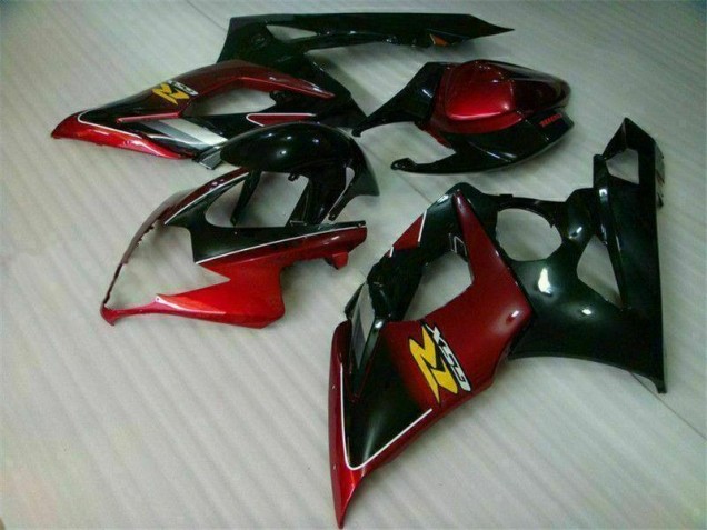 2005-2006 Red Black Suzuki GSXR 1000 Bike Fairing Kit UK