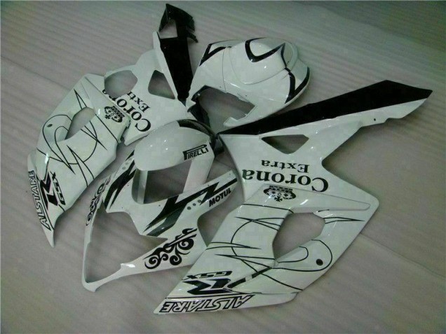 2005-2006 White Suzuki GSXR 1000 Motorbike Fairing Kits UK