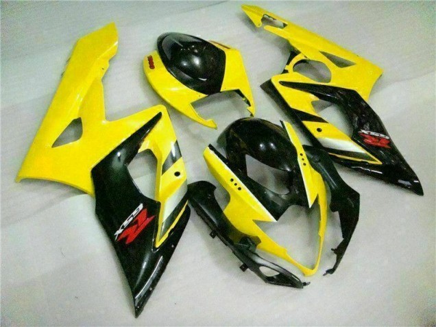 2005-2006 Yellow Black Suzuki GSXR 1000 Motorcycle Fairings Kits UK